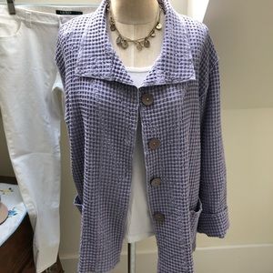 🌺FOCUS size M lavender natural loose jacket